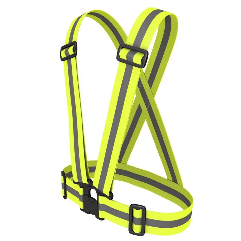 2PCS Night Reflective Vest Three Straps Emergency Safety Reflection Wrist Band Belt On for Sports Running Cycling Universal | Спорт и