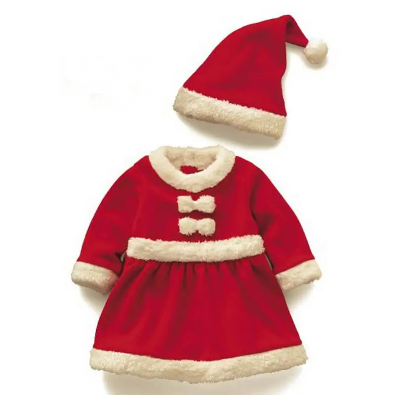 Одежда для маленьких девочек рождественское красное платье пачка малышей