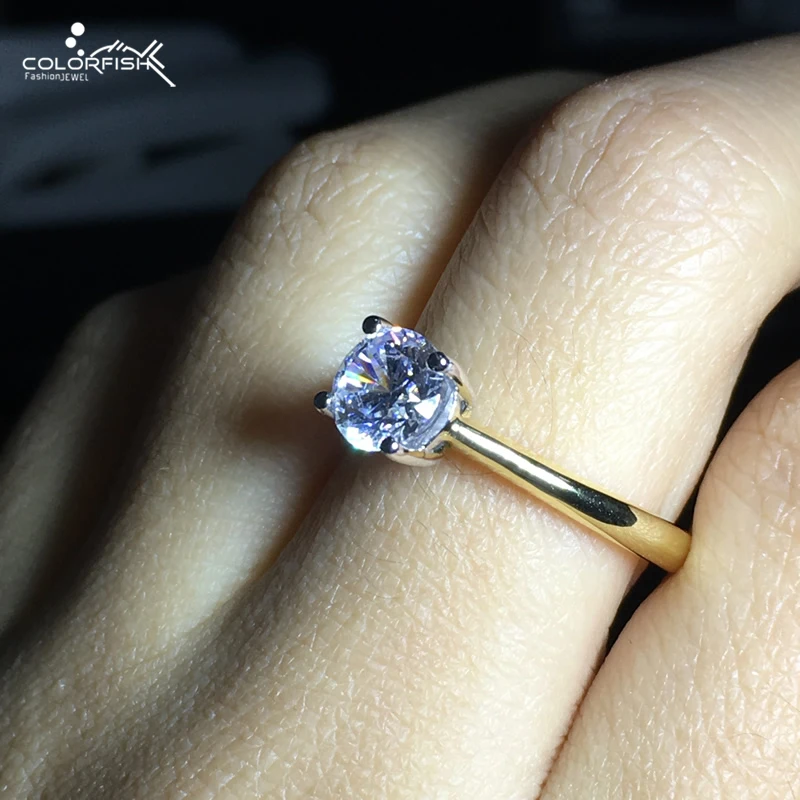 Женское Обручальное Кольцо COLORFISH обручальное кольцо из стерлингового серебра 925