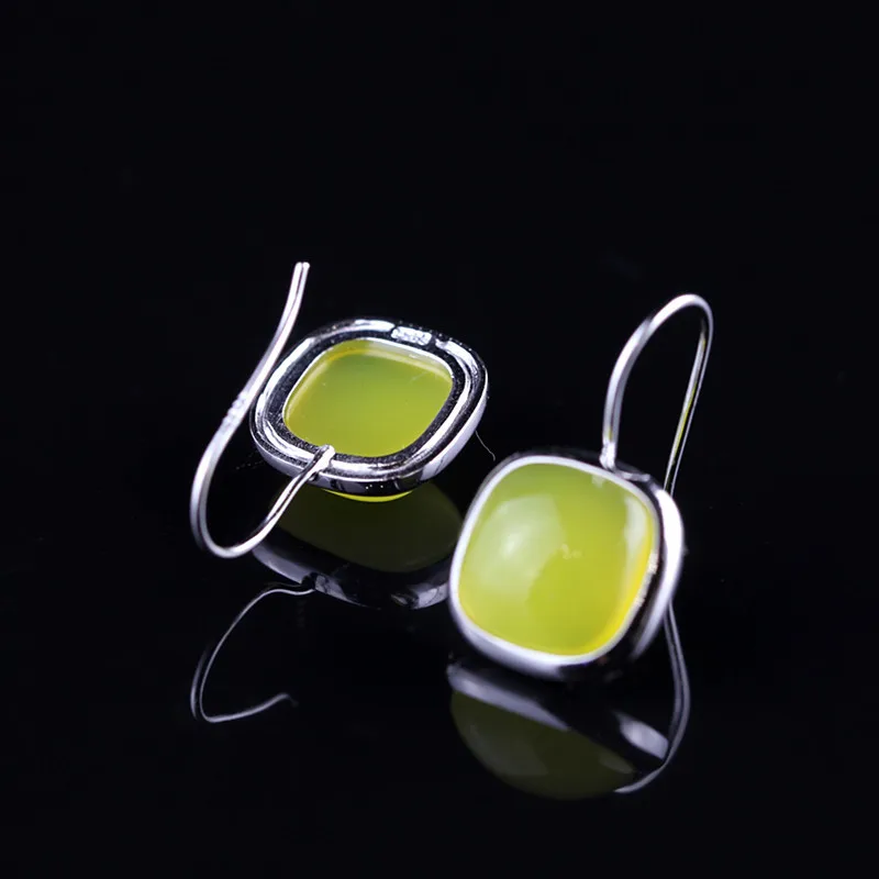 Женские серьги из серебра 925 пробы с топазом|jewelry earrings|jewelry silver earringsfashion jewelry |
