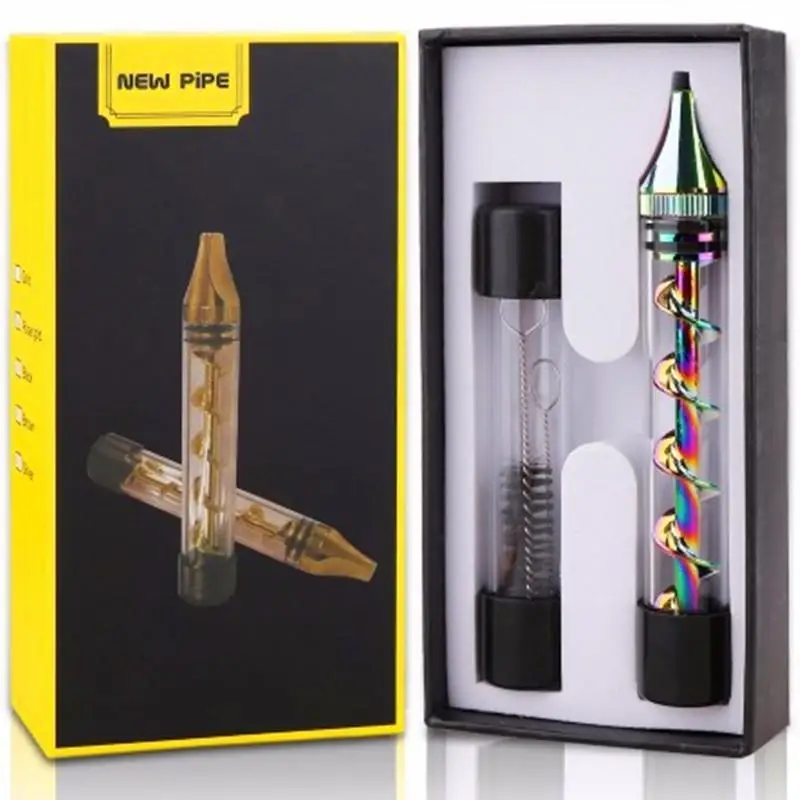 Стеклянная прямая 1 набор Премиум портативная электронная сигарета 7 труба новая