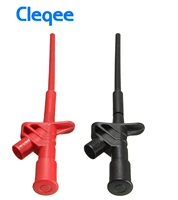 2018 cleqee p5004 2pcsset insulated quick test hook clip 1000v 10a high voltage flexible testing probe instrument accessories