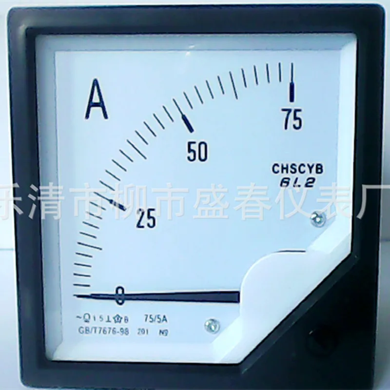 Стрелками Аналоговый амперметр измеритель тока монитор тестер панель 30A 75A 100A 150A