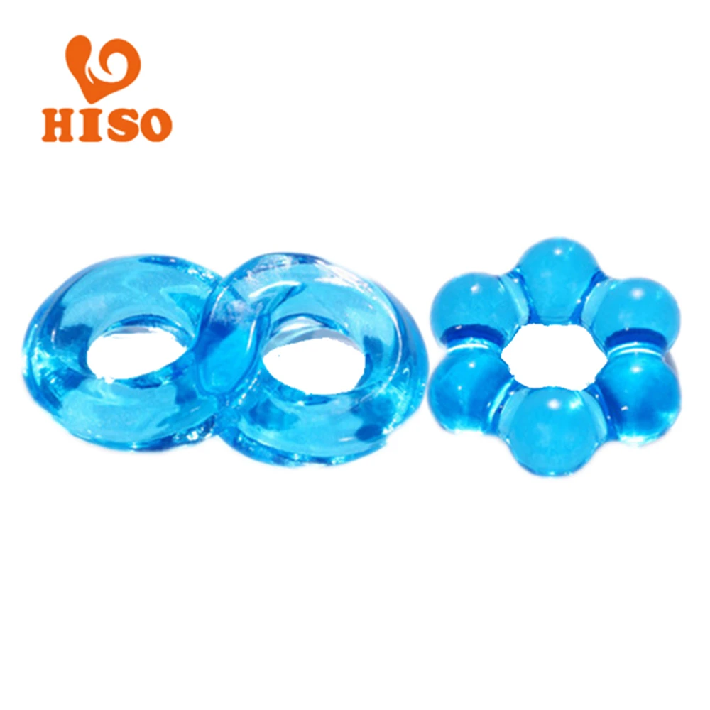 HISO хрустальное кольцо на пенис TPE для мужчин Задержка эякуляции Se мужское 2