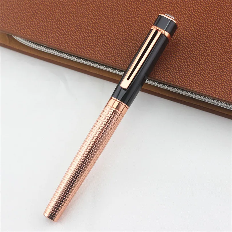 

High quality black ink Roller Pen with Refill, Luxurious Engraved Craft Gift Box Optional Office Business Writing Pen