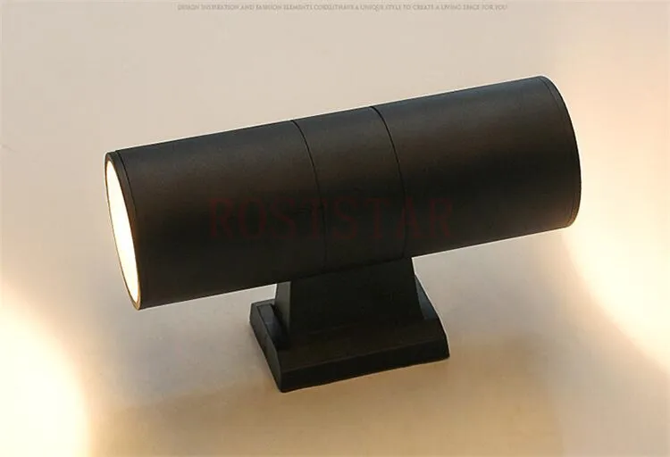 90-260Vac светодиодный настенный светильник 6 Вт/10 Вт/18 Вт/24 Вт/30 Вт/36 Вт IP65 Двусторонняя цветное излучение на открытом воздухе с поверхностным монтажом светодиодный настенный светильник