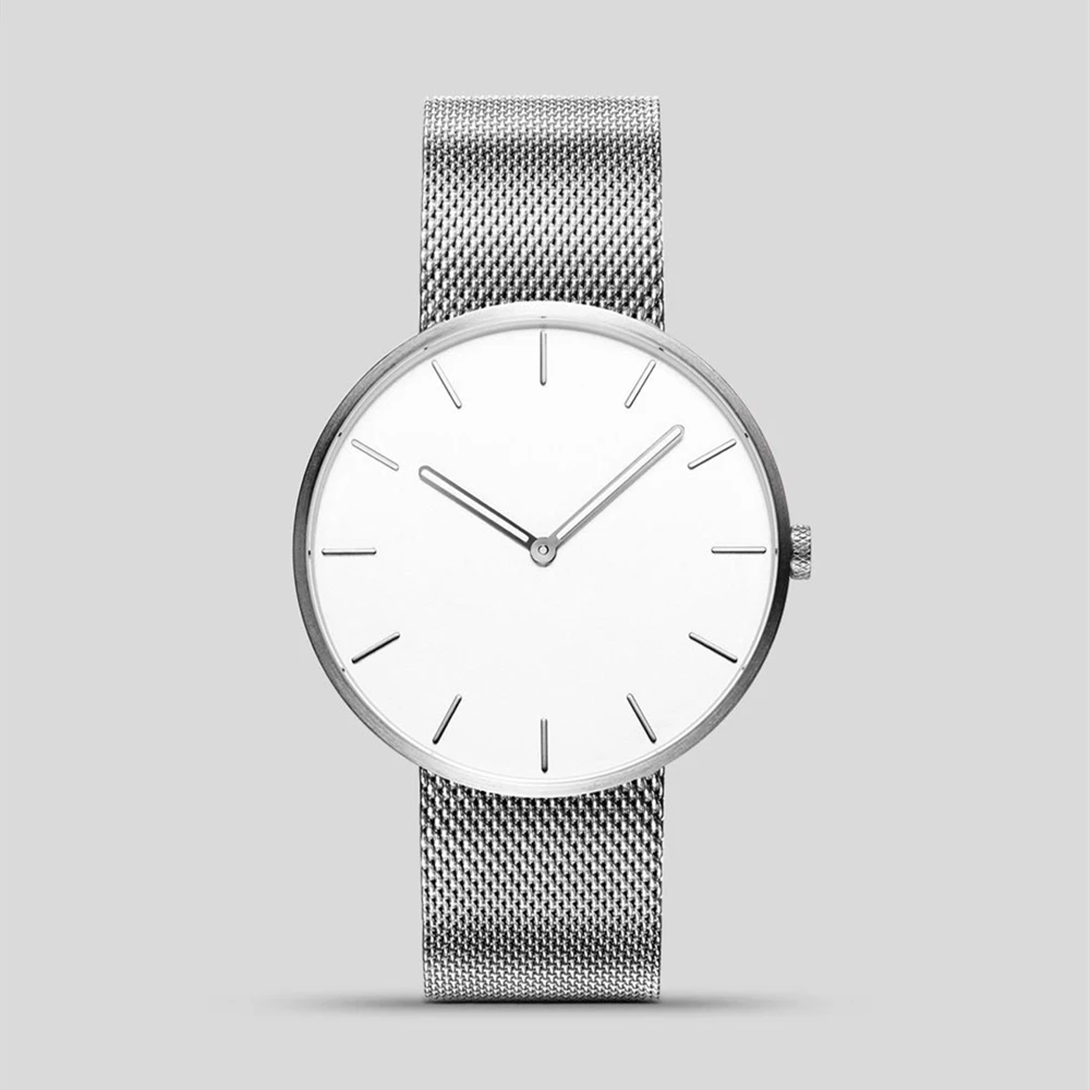 Xiaomi Mijia TwentySeventeen Модные кварцевые часы для мужчин и женщин жизнь водонепроницаемый 3ATM нержавеющая сталь кожаный ремешок браслет