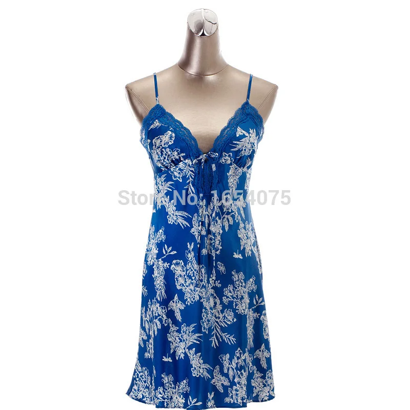free Rushed Floral Shipping Summer New robe Clothing Women pijama Casual Sleepwear Pajamas Sexy Lady V-neck Lace Suspenders | Женская