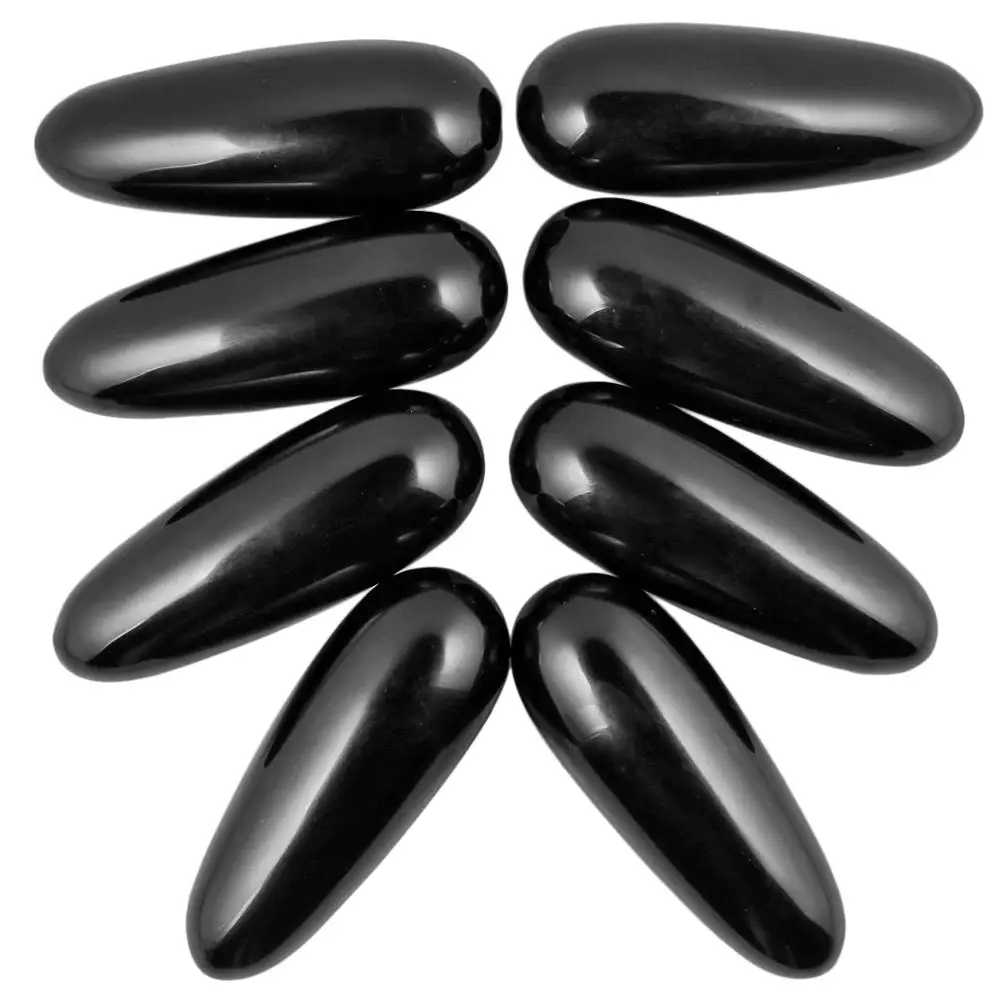 

TUMBEELLUWA 3.2'' Obsidian Crystal Massage Wand,Pleasure Healing Wand,Natural Gemstone Massage Stick,Gua Sha,Heart Chakra Tool