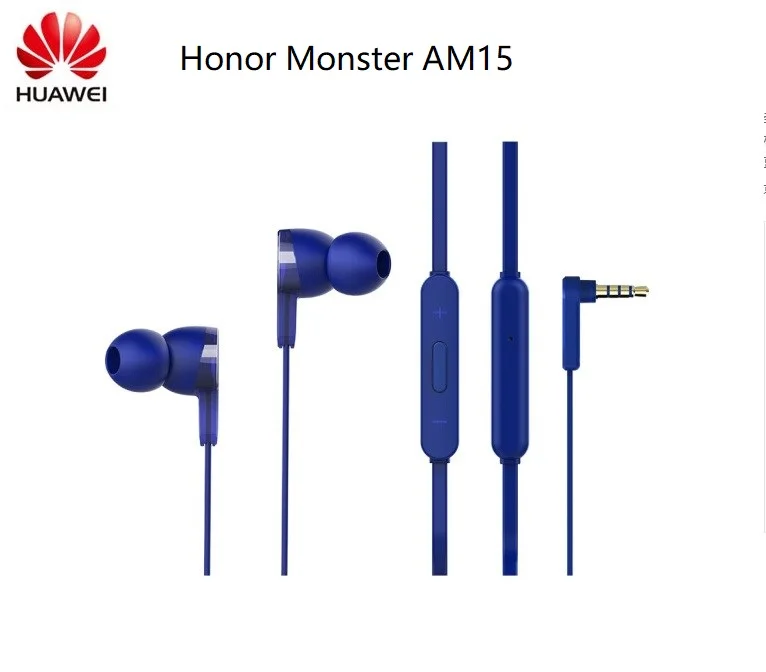 Huawei Honor наушники Monster AM15 3 5 мм в ухо с пультом дистанционного управления и