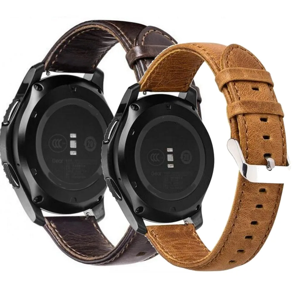 Ремешок из натуральной кожи для Samsung Gear S3/S2/Galaxy | Наручные часы