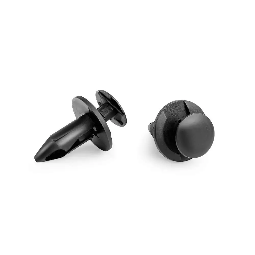 Fastener Rivet Clips 100 шт нейлоновый бампер крепежа заклепки клипсы автомобильной сборка мебели дюбеля комплект авто клипы 8 мм для Ford N807389 - Название цвета: Fastener Rivet Clips
