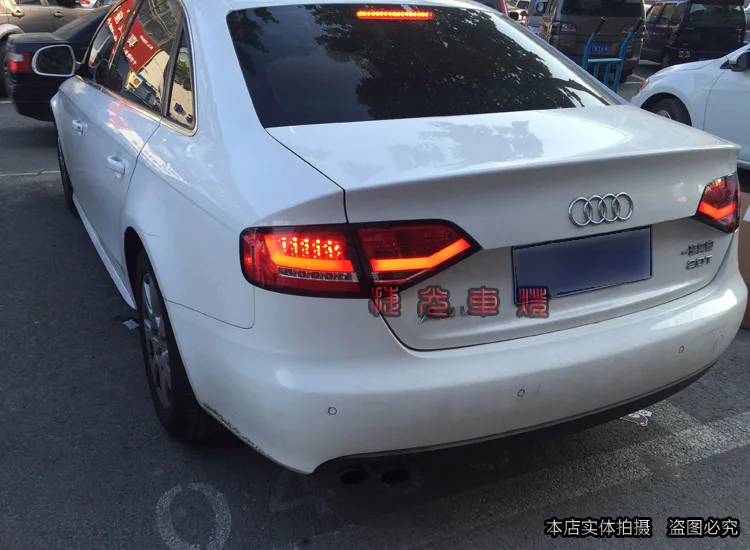 Автомобильный Стайлинг задний фонарь чехол для Audi A4L A4 2008-2012 светодиодная сигнальная лампа задний фонарь светодиодный задних сигнальных огней, задние фонари