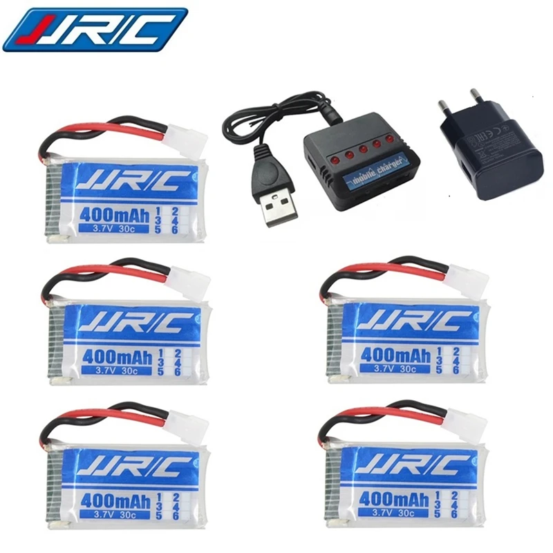 Литий полимерный аккумулятор 3 7 в 400 мАч 30C для JJRC H31 / H43hw литий ионный дрона + ( 5 1)