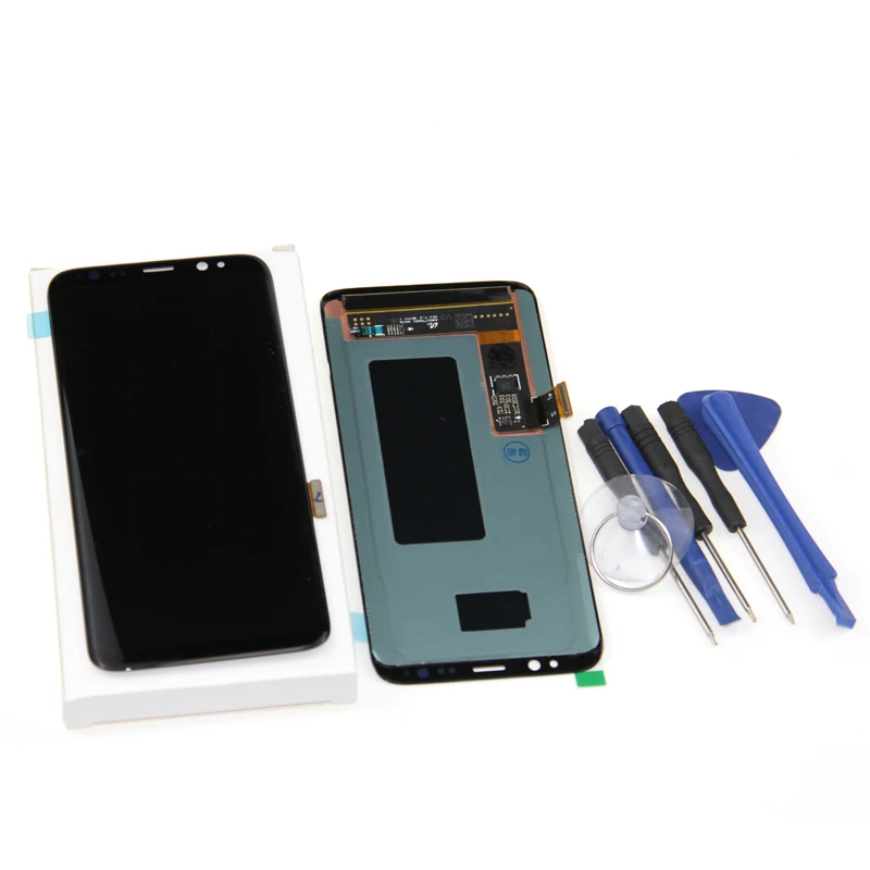 AMOLED S8 ЖК дисплей с рамкой для SAMSUNG Galaxy G950 G950F Plus G955 G955F сенсорный экран дигитайзер