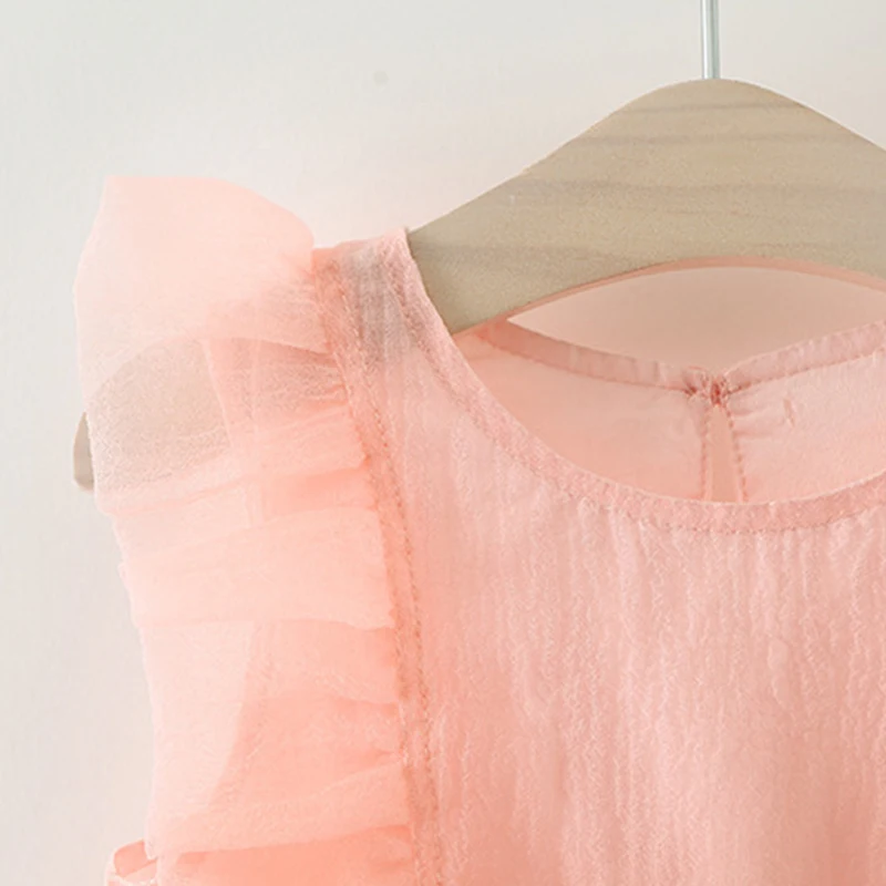 Girl Summer Dresses 0-3T 2019 Girls Princess Kids Baby Fancy Birthday Mesh Dress Infant Sleeveless Party | Мать и ребенок
