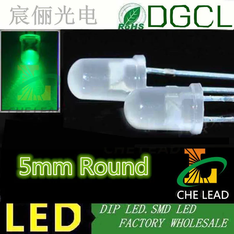 100 шт. 5 мм светодиодов красный/зеленый/синий/желтый/белый/теплый