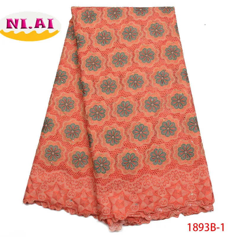 2018 сухая кружевная ткань высокого качества хлопковая швейцарская вуаль кружево