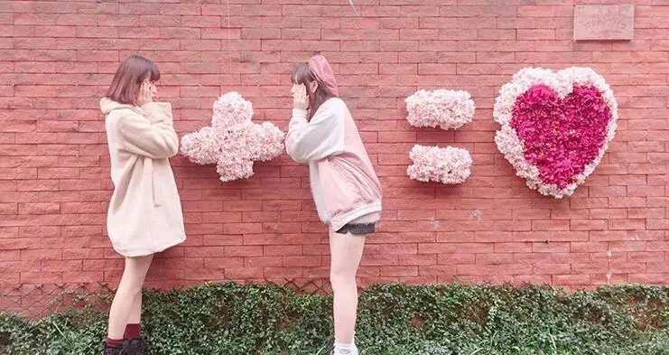 Свадебные Декорации реквизит искусственный цветок поддельные цветы Любовь окно