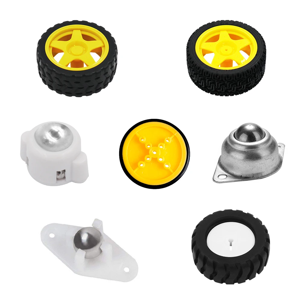 Робот умный автомобиль колесо для Arduino Diy наборы TT двигатель/двигатель