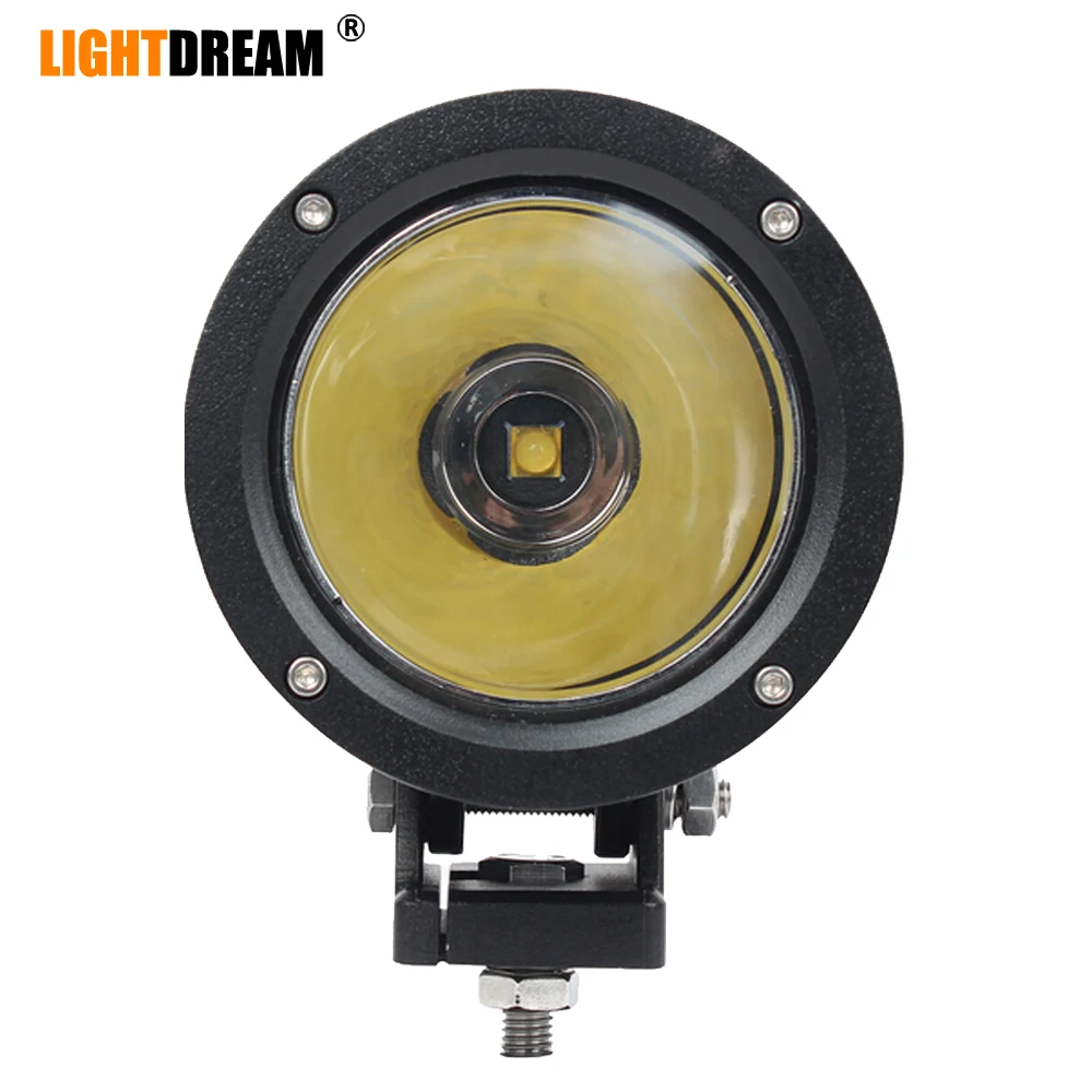 

4.7" inch Round 25W Single leds Led Work Lights Spot Lights Narrow Beam With Cover For Offroad Driving