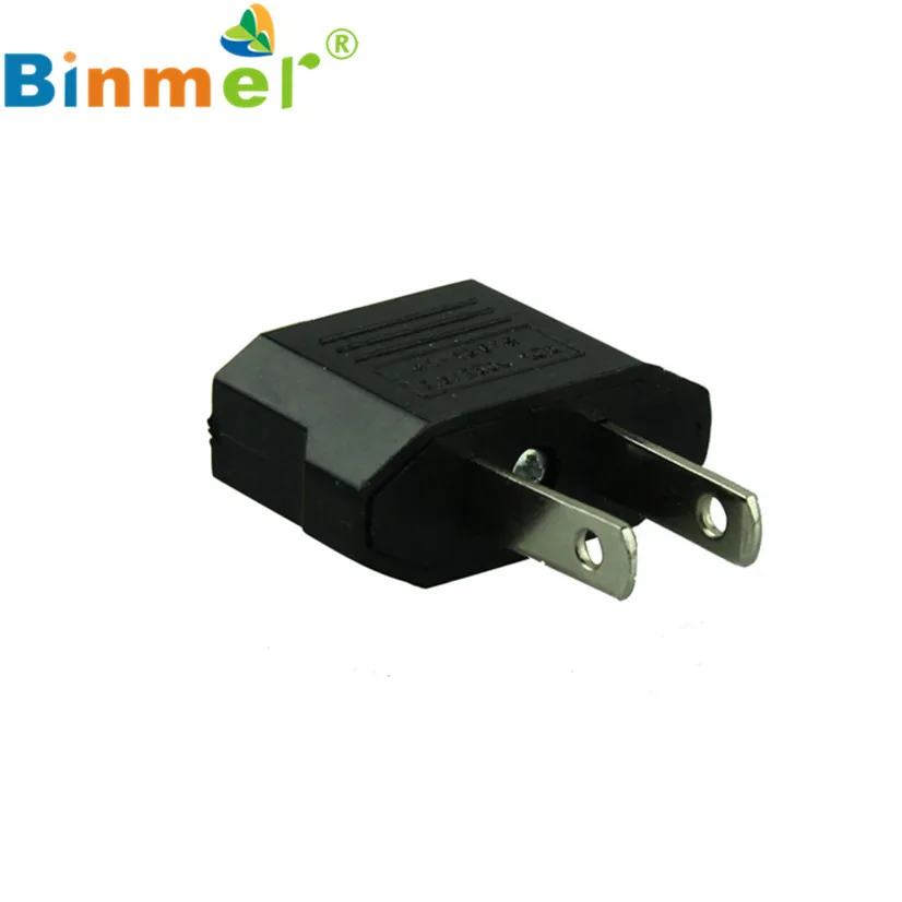 Factory Price Binmer New Voberry 2pcs European to American Outlet Plug Adapter EU US Nov1 Drop Shipping | Электроника