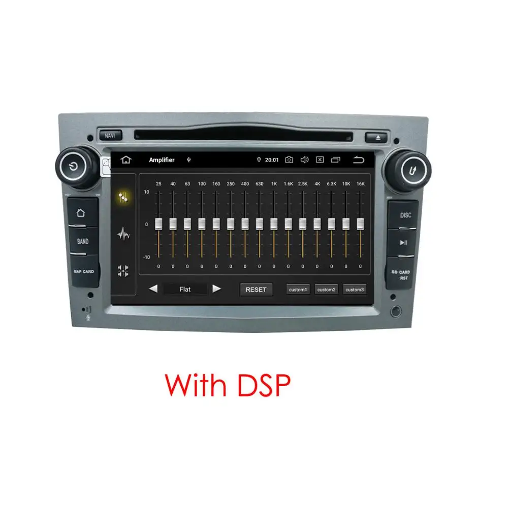 grey with DSP 2 DIN " ANDROID 9,0 автомобильный DVD MULTIMEIDIA плеер для OPEL ASTRA H ASTRA J VECTRA V ANTARA ZAFIRA B CORSA C автомобильный Радио gps NAVI DSP - Цвет: grey with DSP