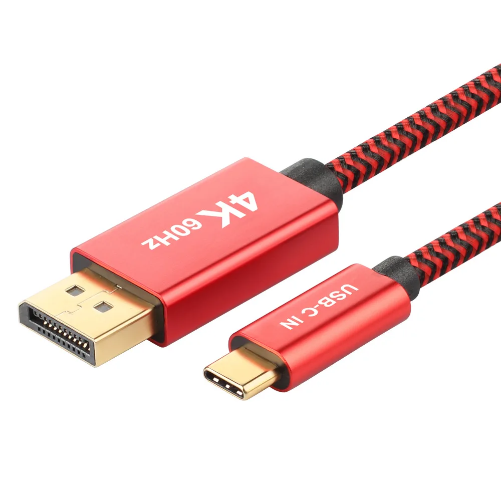 USB C к DisplayPort кабель 4K @ 60 Гц 3 1 Type DP (Совместимость с Thunderbolt 3) для MacBook Pro 2018/2017 iPad Pro| |