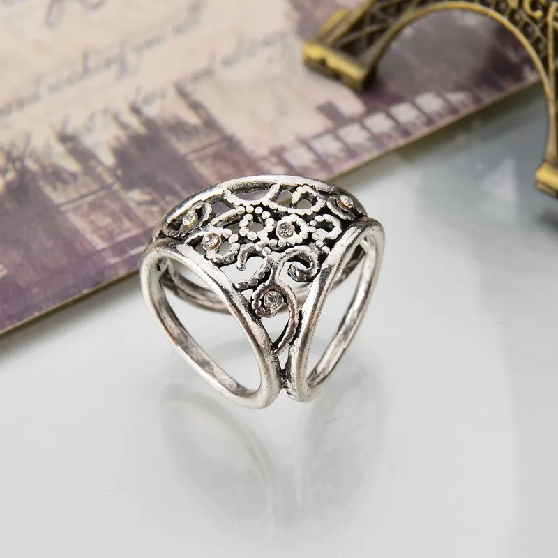 SexeMara винтажная Золотая брошь для шарфов Любовь полый цветок Кристалл Модные