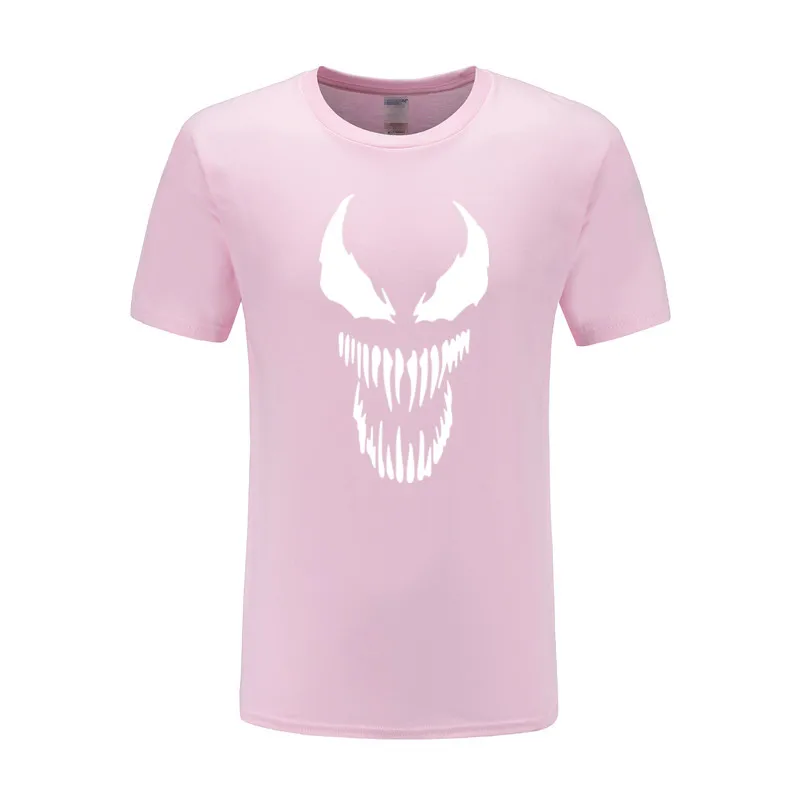 pink Venom Футболка мужская мода футболка аниме оригинальность Человек-паук хлопок Футболка Европейский Размер Уличная фильм топы тройник - Цвет: pink