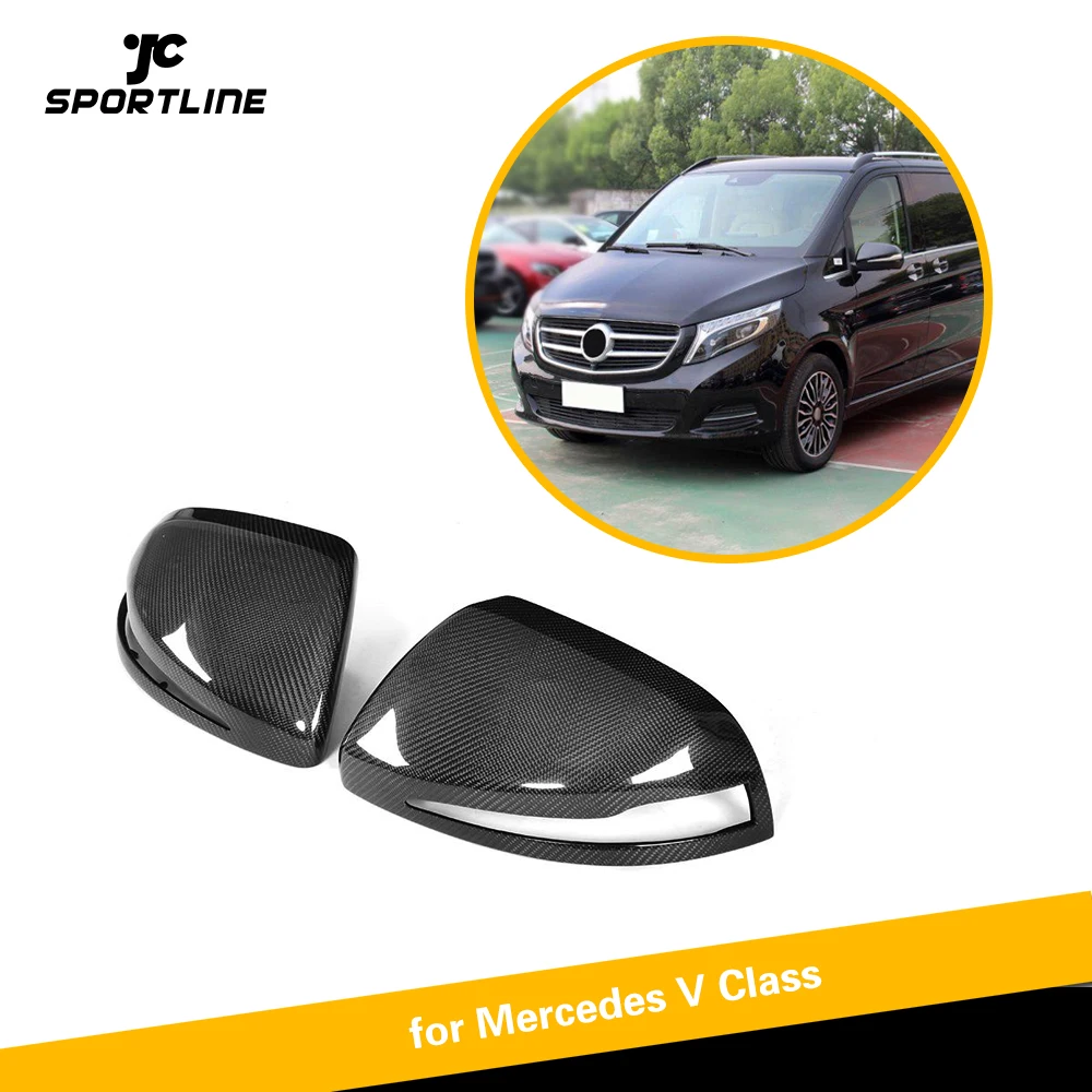 Крышка бокового зеркала для Mercedes Benz V Class V220d V250 2016 2018 крышки заднего вида|Зеркала и