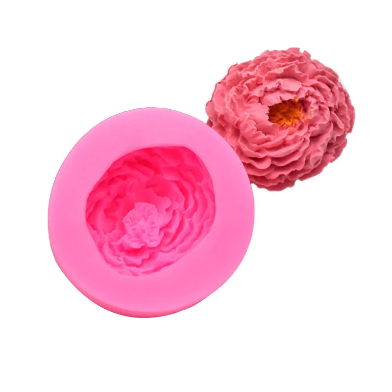В форме розы Силиконовые формы 3D мыло свечи торт украшения форма для полимерной