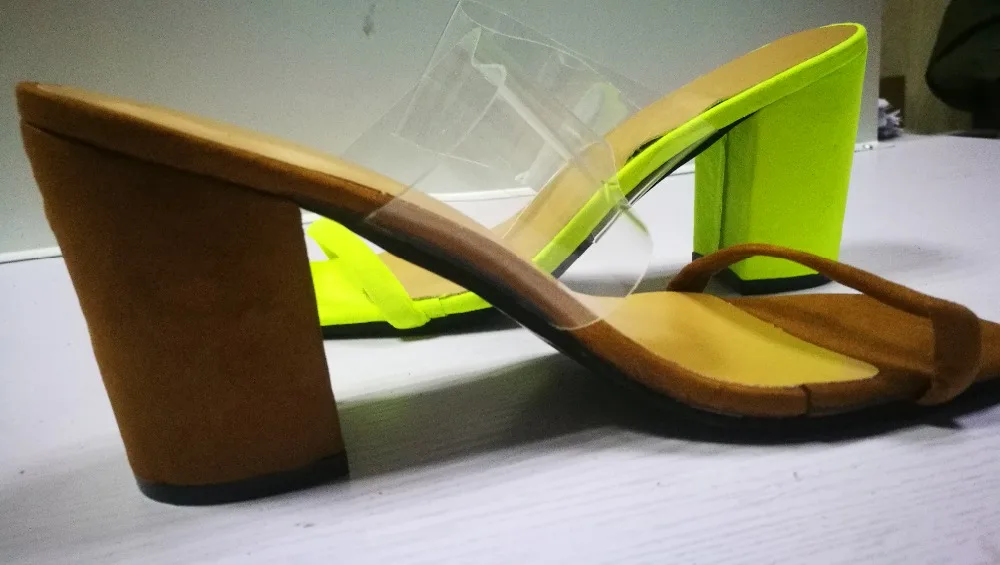 Summer Women Sandals Slip-on High Heel Jelly Shoes Ladies Outdoor Holiday Slipper 9044