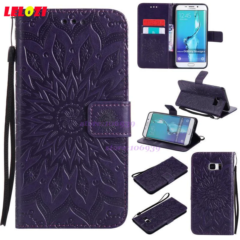 Lelozi кошелек Флип Ретро ТПУ Девушка Сумка Корпус для Samsung Galaxy galxy S6 Edge Plus 5.7 sm g928f
