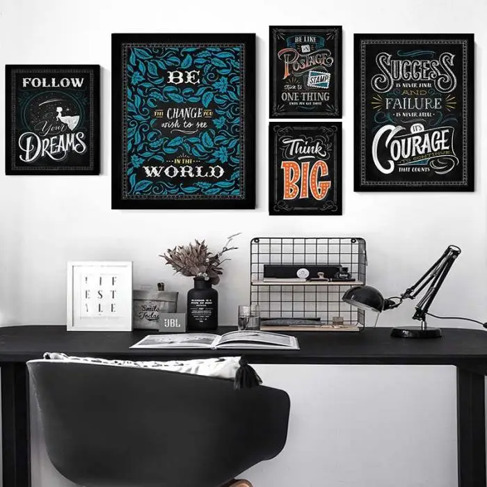 Newly Motivational Classroom Wall Posters Inspirational Quotes for Students Teacher Classroom Decorations TE889
