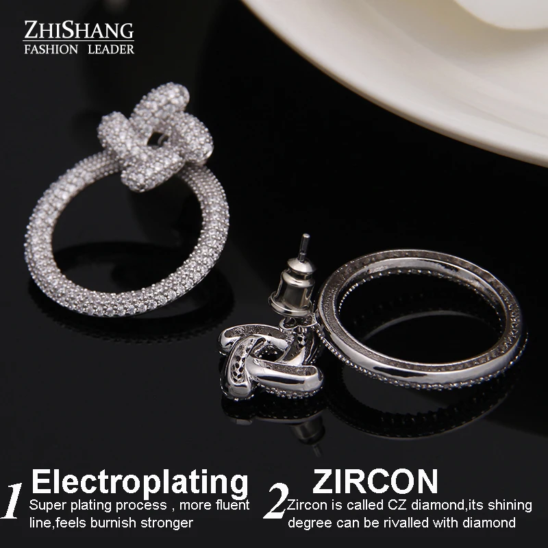 2016 Круглый Дизайн Известный Бренд Knotbow Колошения Золотой Цвет Кристалл Падение