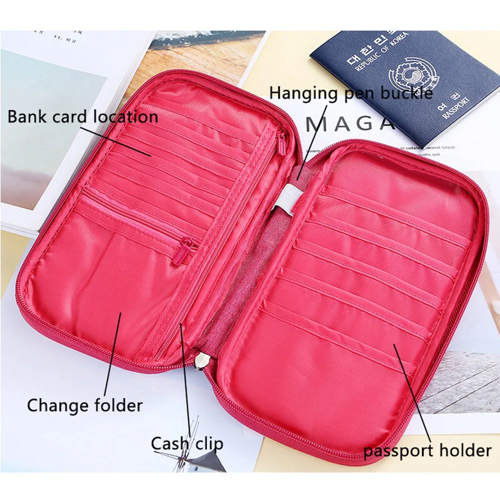 Unisex Passport Travel Wallet Holder Multi-Function Credit Card Package ID Document Multi-Card Storage Pack Clutch | Багаж и сумки