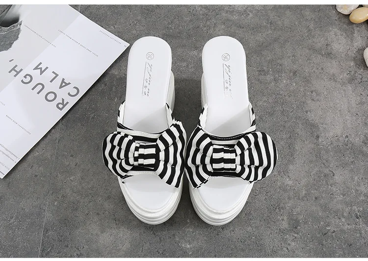 

Summer Women Shoes High Heel 15CM Platform Slippers Fashion Casual Hollow Out Shoes Ladies Wedges Beach Sandals Women Flip Flops