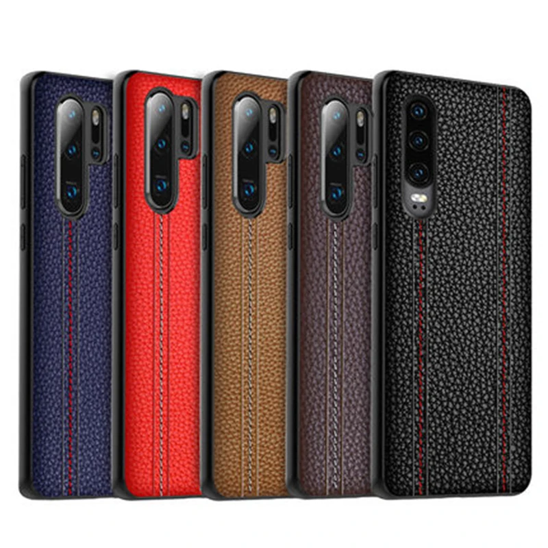 Простой Стильный чехол из натуральной кожи на заказ для Huawei P30 аксессуары
