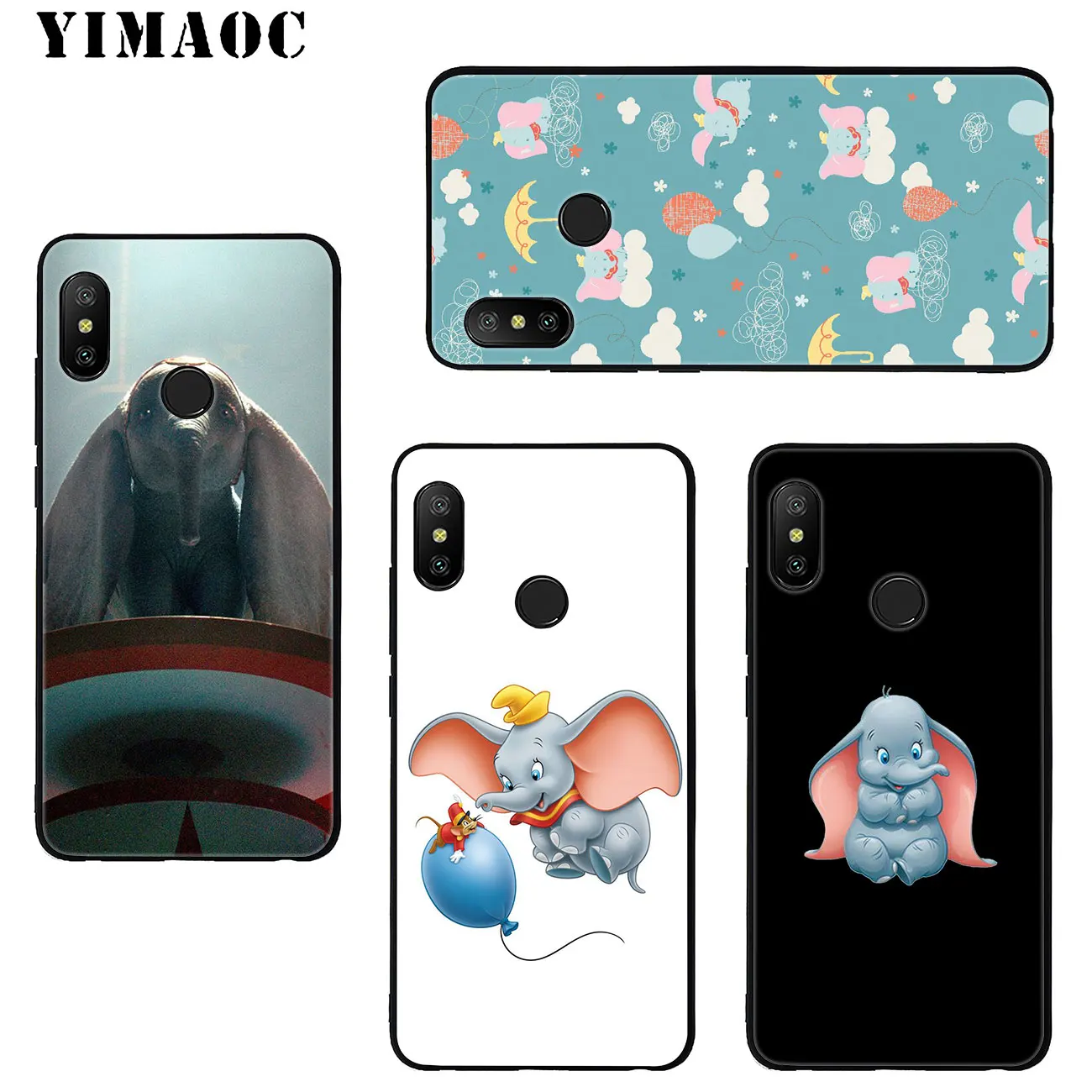 Милый мягкий силиконовый чехол YIMAOC с изображением слона Дамбо для Xiaomi MI 10 9 9T CC9 CC9E