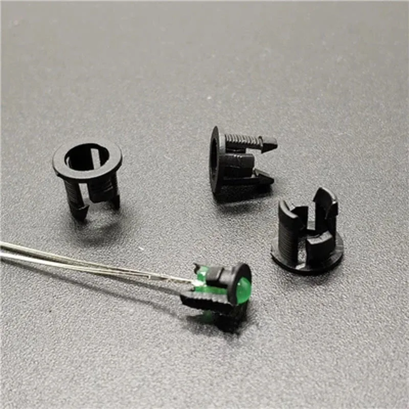 

30pcs 3mm 5mm LED length buckle Nylon panelled Lamp holder nut