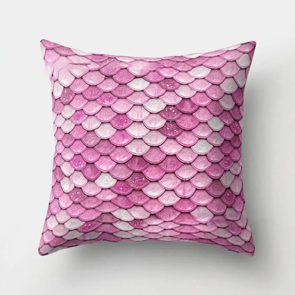 45х45см Красивая наволочка с изображением Русалочки для спальни автомобиля дивана