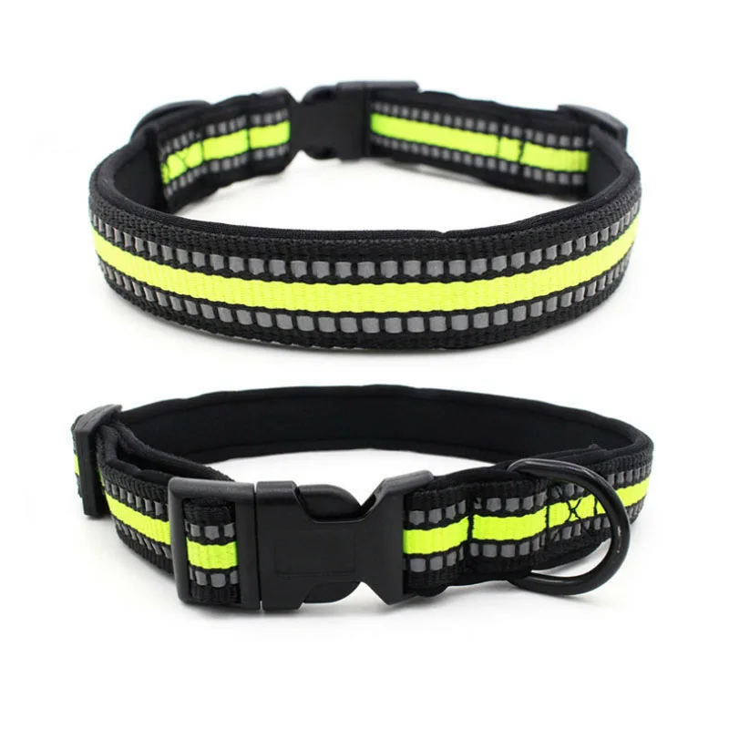 Ошейник для домашних животных Удобная подкладка из неопрена ошейник собак со