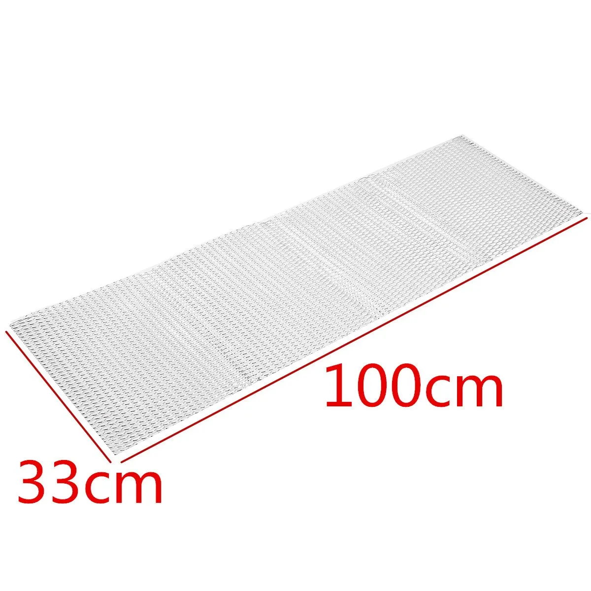 Универсальная сетчатая решетка из серебристого алюминиевого сплава 100x33 см для