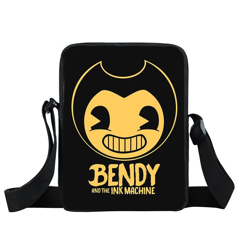 Сумка-мессенджер Bendy and The Ink Machine для мужчин и женщин, повседневные дорожные портативные сумки через плечо для детей ясельного возраста, ранец, игрушечные закуски, сумки - Цвет: xkb bendy25
