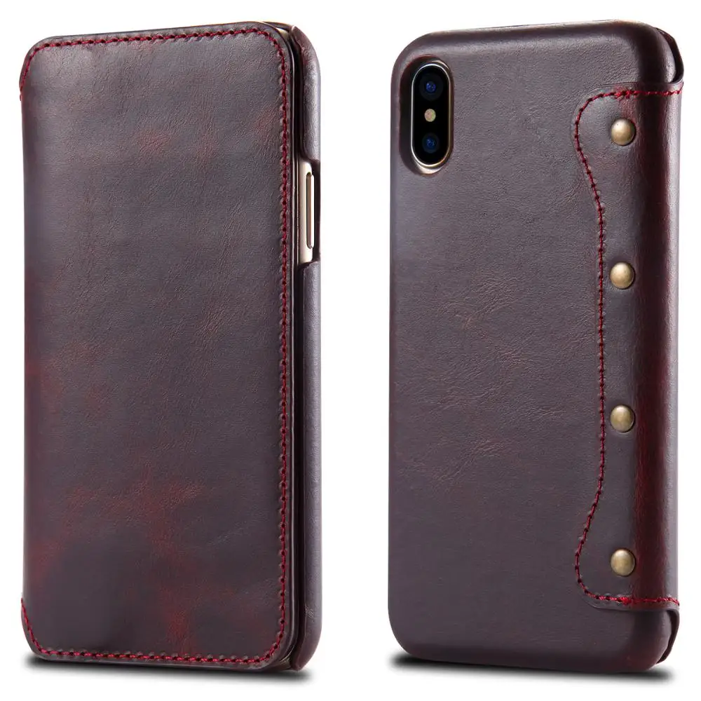 Чехол книжка из натуральной кожи для iPhone 12 mini 11 Pro Max Xs XR X|Бамперы| |