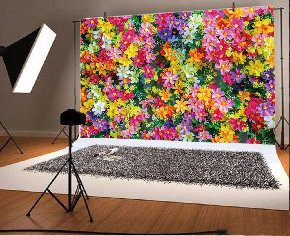Laeacco свадебный цветок фоны Blossom Красочные розы вечерние ребенок портрет фонов фотосессия Фотостудия
