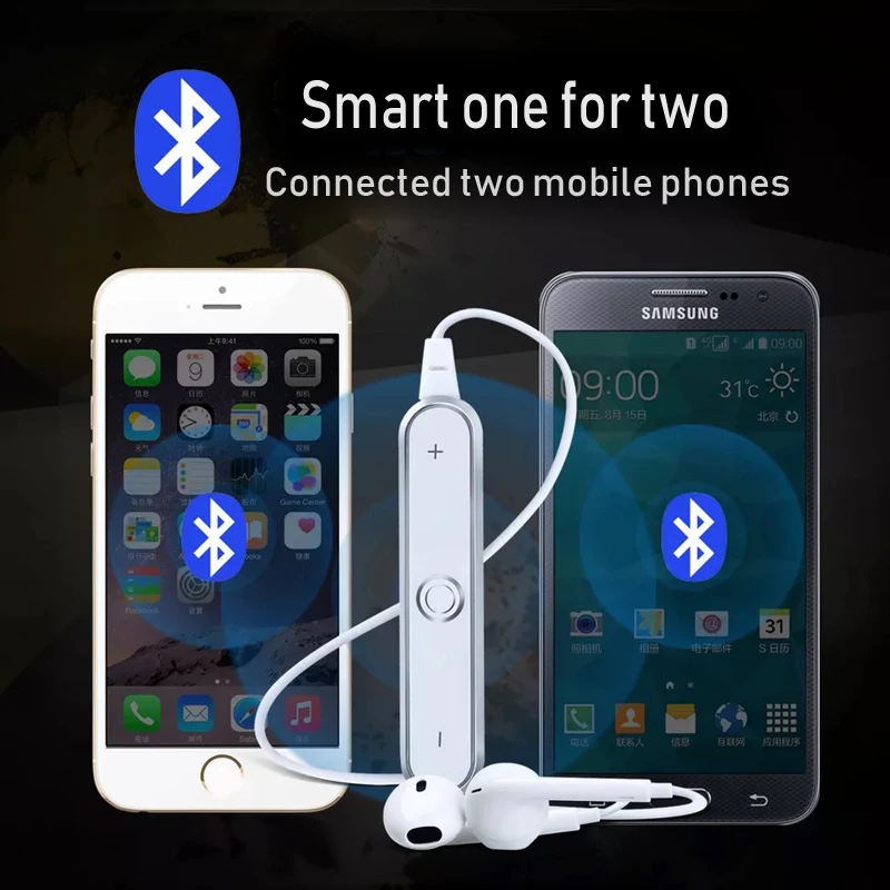 YUNAO S6 беспроводные bluetooth наушники ln ear Наушники Беспроводные + проводные с