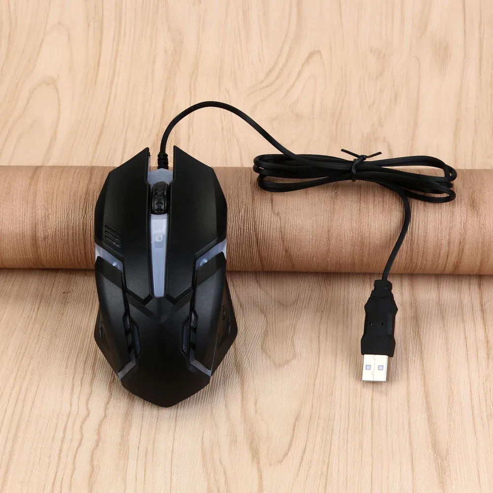 EPULA модная Проводная офисная игровая мышь X7 для ПК ноутбука 1600 dpi USB Проводная оптическая игровая мышь светящиеся мыши