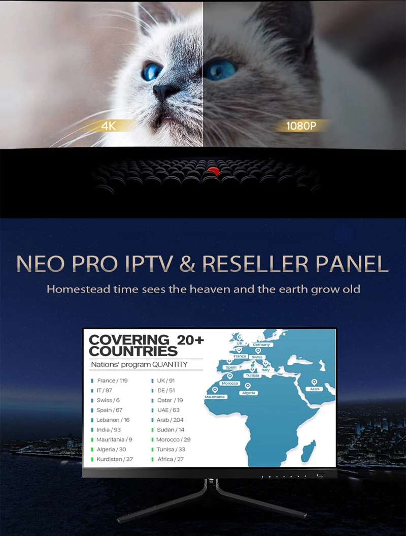 IP tv подписка Франция арабский Великобритания Испания Немецкий Италия Португалия 1800+ Live 2000+ VOD Поддержка Android M3U Enigma 2 Smart tv Box